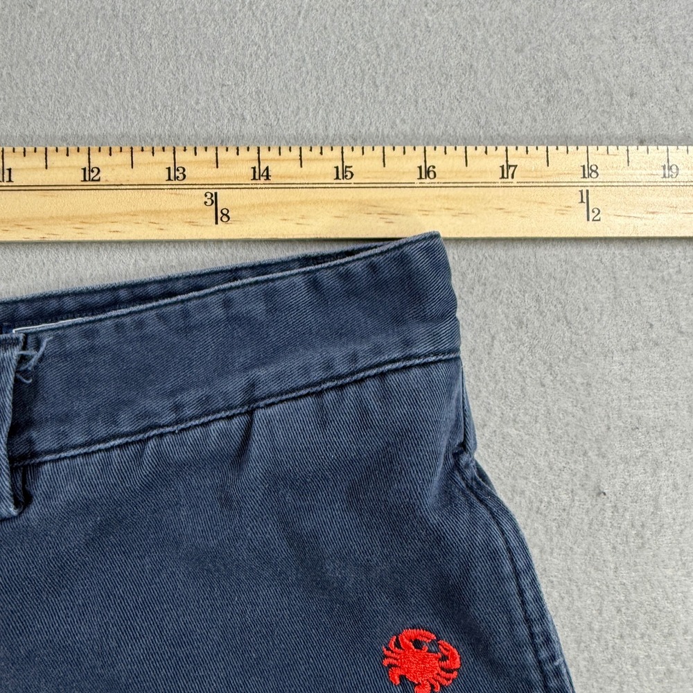 Vineyard Vines Club Shorts Men's 33 Navy Red Crab Embroided Chino Preppy - Picture 6 of 7